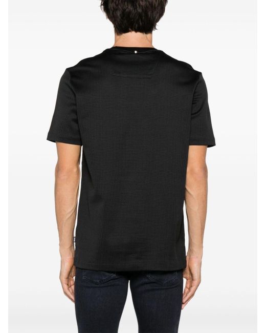 Boss Black Crew-neck Cotton T-shirt for men