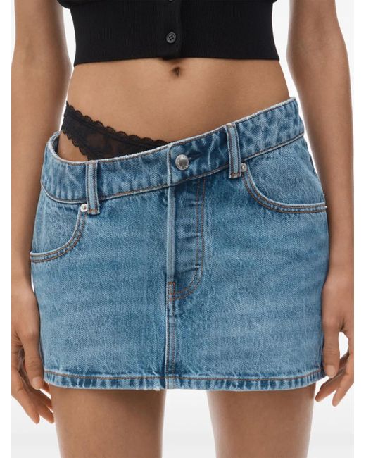 Alexander Wang ブルー Pre-Styled デニム ミニスカート Blue