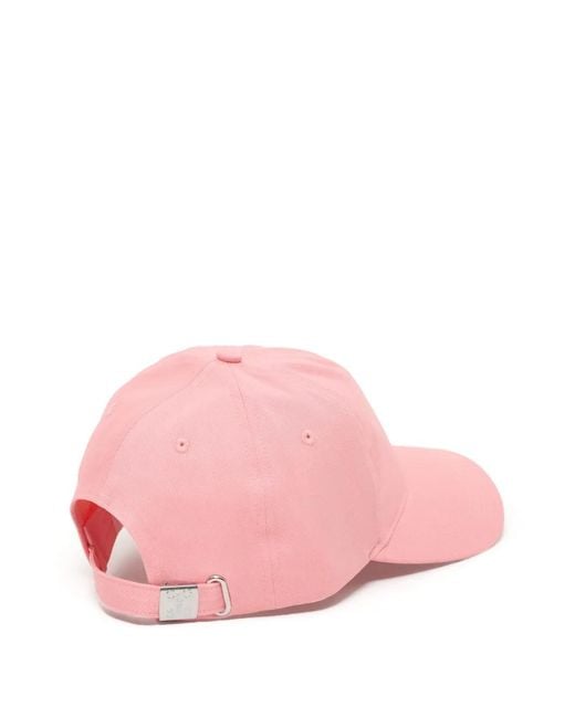 Closed Pink Logo-Embroidered Cap