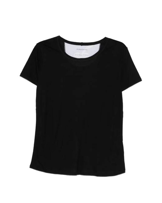 Purotatto Black Crewneck T-Shirt