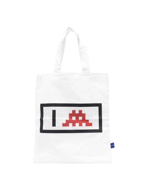 メンズ Comme des Garçons グラフィック ハンドバッグ White