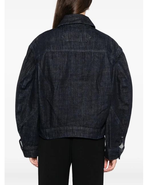Jacquemus Blue Logo Denim Jacket