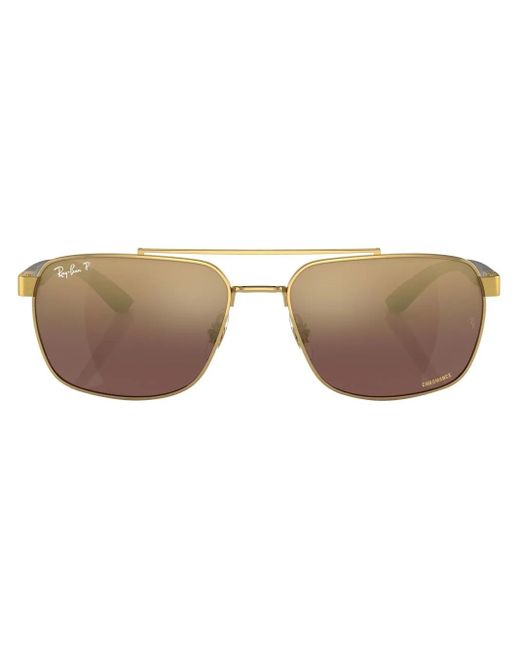 Ray-Ban Metallic Rectangle-Frame Sunglasses for men