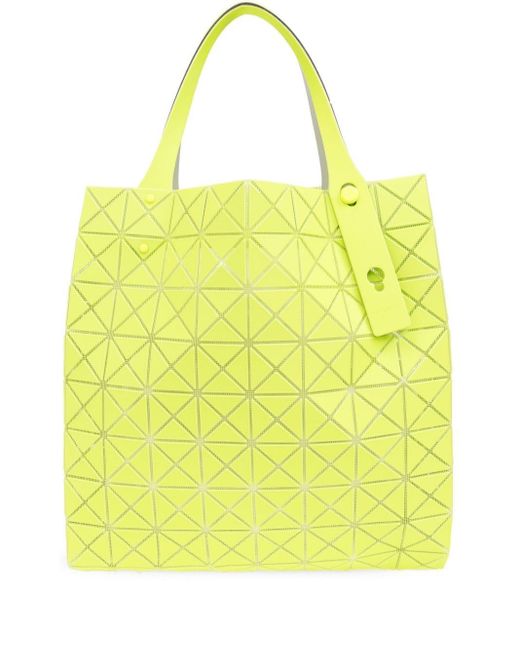 Bao Bao Issey Miyake Yellow Prism Panelled Tote Bag