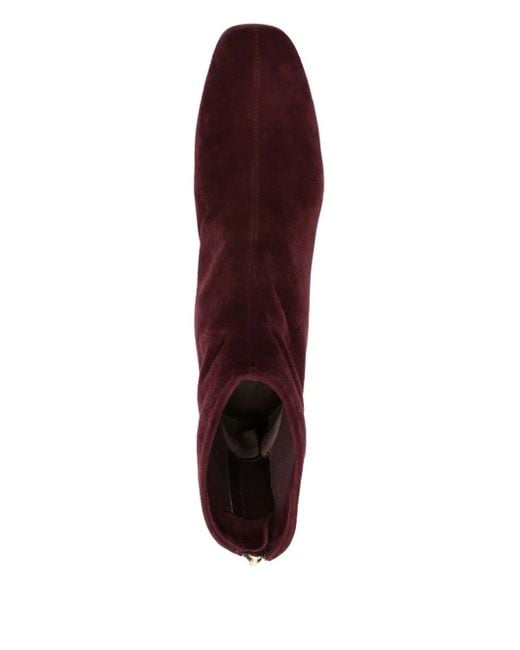 Roberto Festa Brown Suede Zip-Fastening Ankle Boots