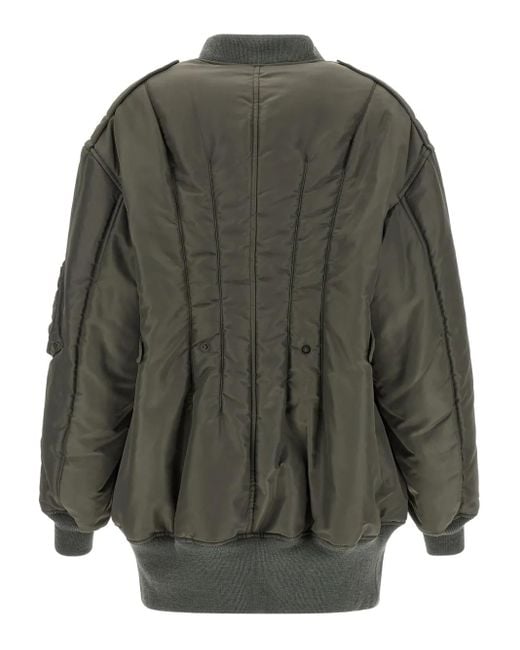 Junya Watanabe Gray Maxi Bomber Jacket