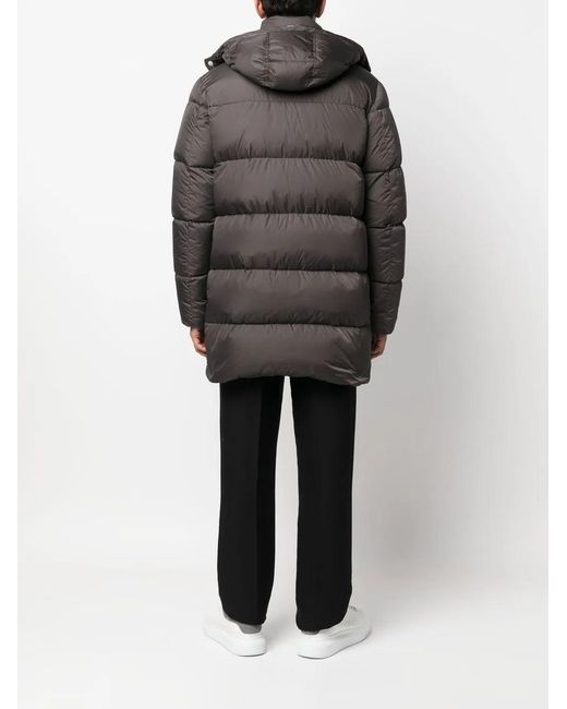 Herno Black Feather-Down Padded Coat for men