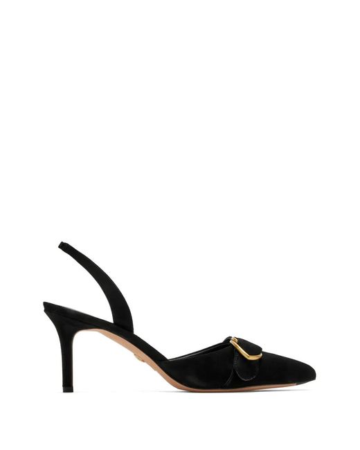 Veronica Beard Black Loralyn Slingback Pumps