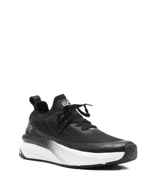 EA7 Black Ea7 Lace-Up Trainers for men