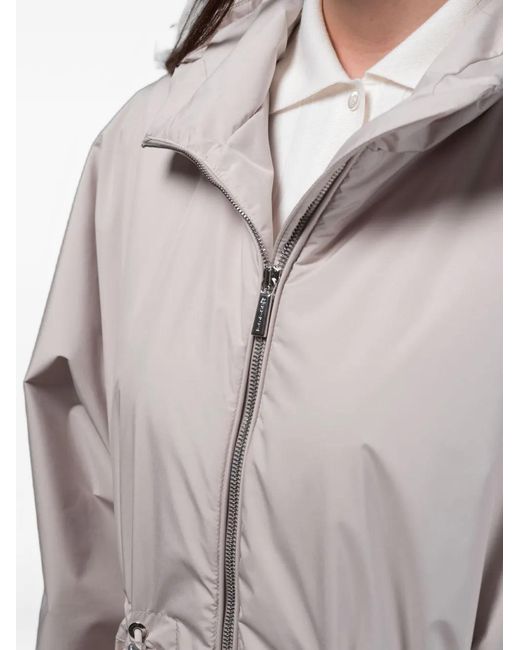 Moorer Gray Galilea-Stp Hooded Zipped Jacket