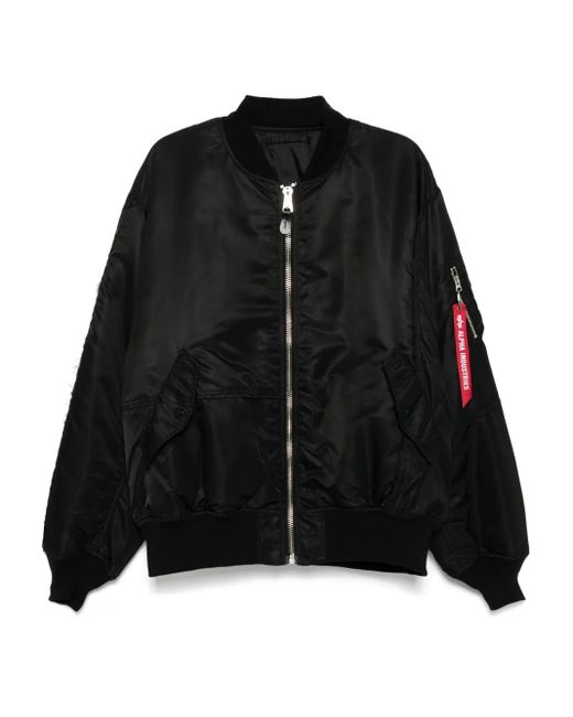 メンズ MASTERMIND WORLD X Alpha Industries Ma-1 ジャケット Black