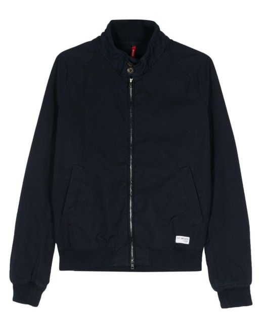 Fay Blue Logo-patch Ripstop Jacket for men