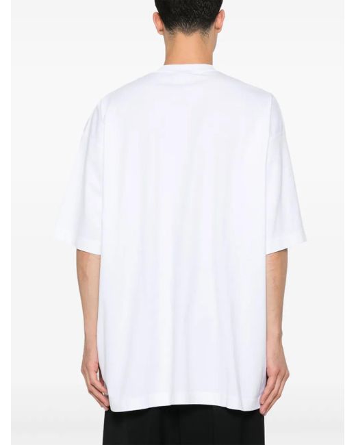 Vetements White Logo-Print T-Shirt