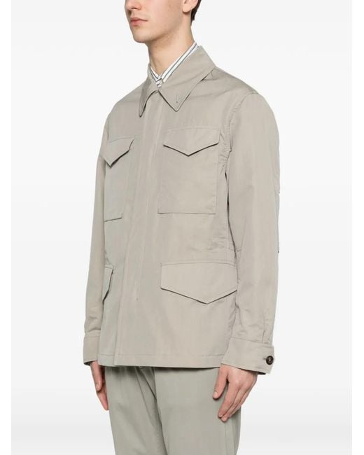 Eleventy White Patch-Pocket Jacket for men