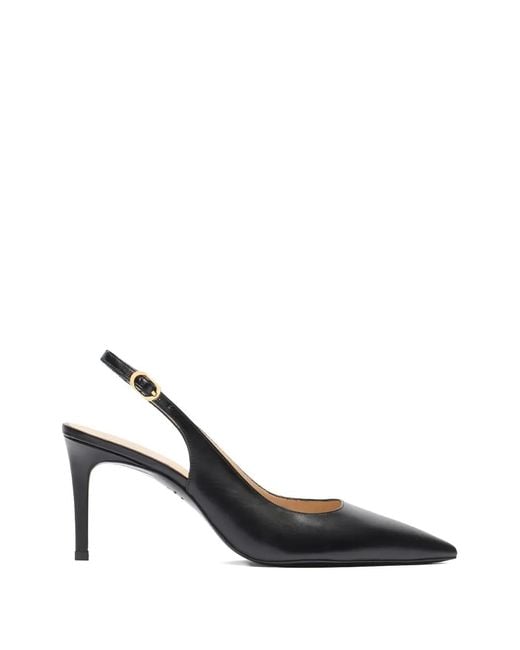 Stuart Weitzman Black Escarpins Pointus Stuart Power À Bride Arrière