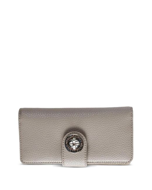 Marc Jacobs Gray Turnlock-Fastening Leather Wallet