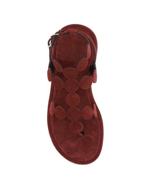 Pierre Hardy Red Flat Sandals