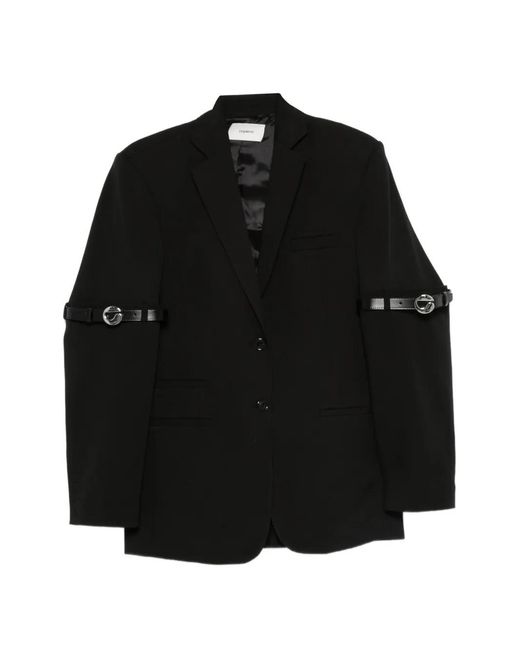Coperni Black Belt-Detail Blazer