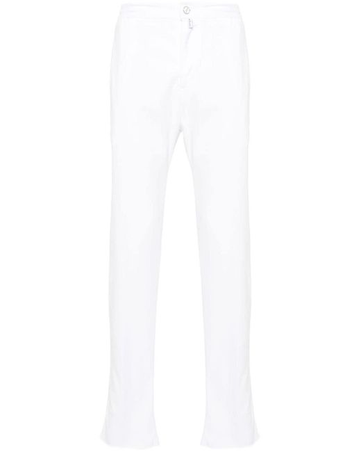 Pantalon à taille élastiquée Kiton pour homme en coloris White