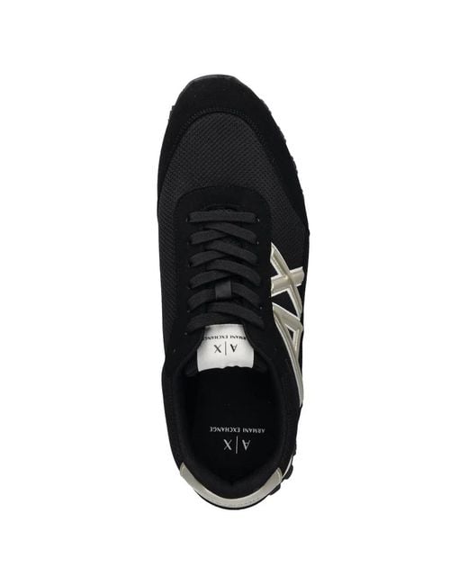 Baskets À Patch Logo ARMANI EXCHANGE pour homme en coloris Black