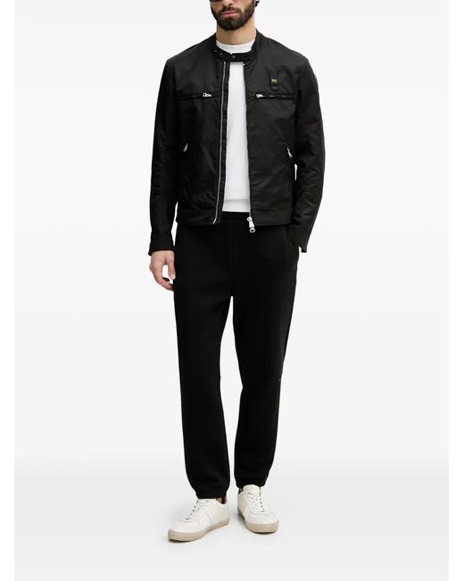 Blauer Black Bayard Biker Jacket for men