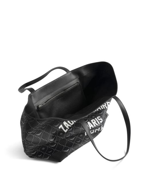 Zadig & Voltaire Black Logo-Print Tote Bag