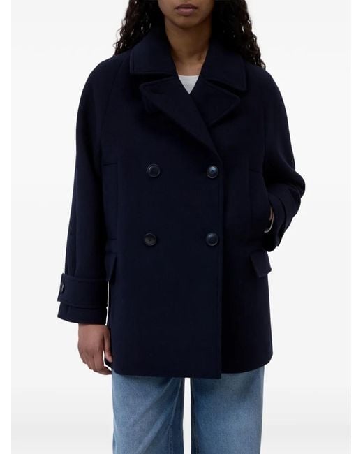 Closed Blue Caban Double-Breasted Jacket