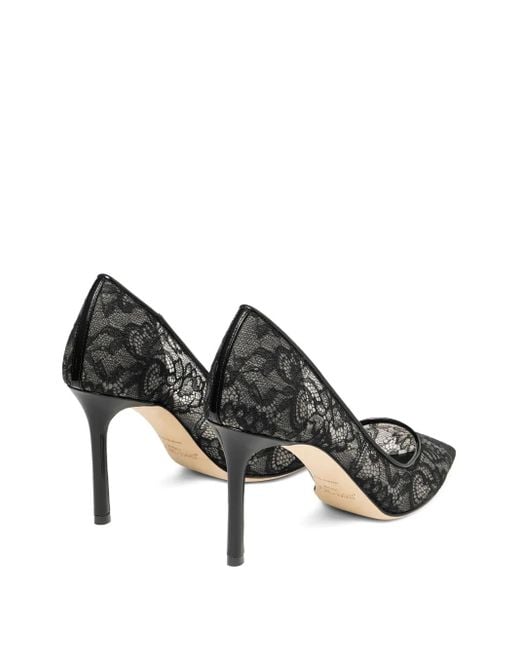 Jimmy Choo Metallic Romy 85 Pumps