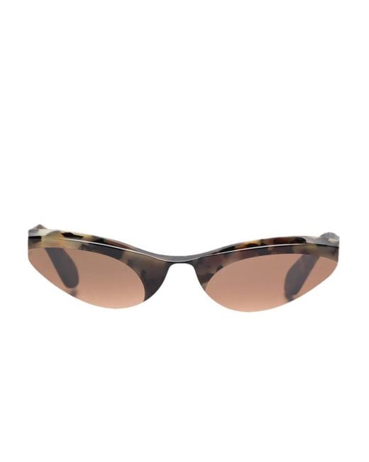 Persol Zonnebril Met Cat-Eye Montuur En Schildpadschild Design in het Brown
