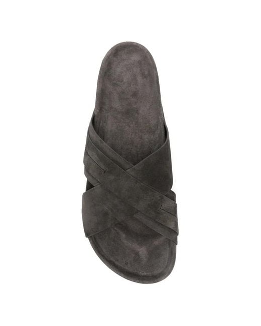 Tom Ford Gray Crisscross Strap Sandals for men