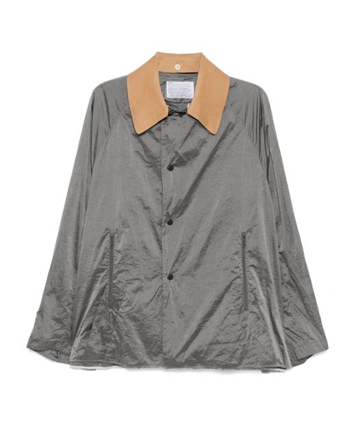 メンズ Kolor ボタン シャツジャケット Gray