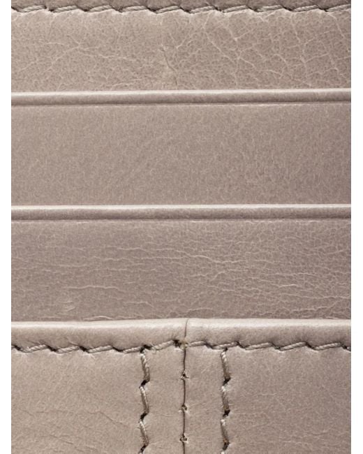 Prada Gray Leather Card Holder