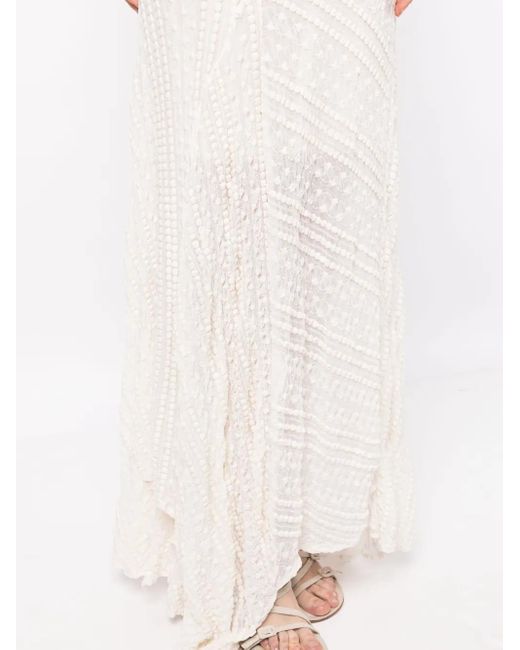 Jupe Taille Haute À Ourlet Asymétrique Anouki en coloris White