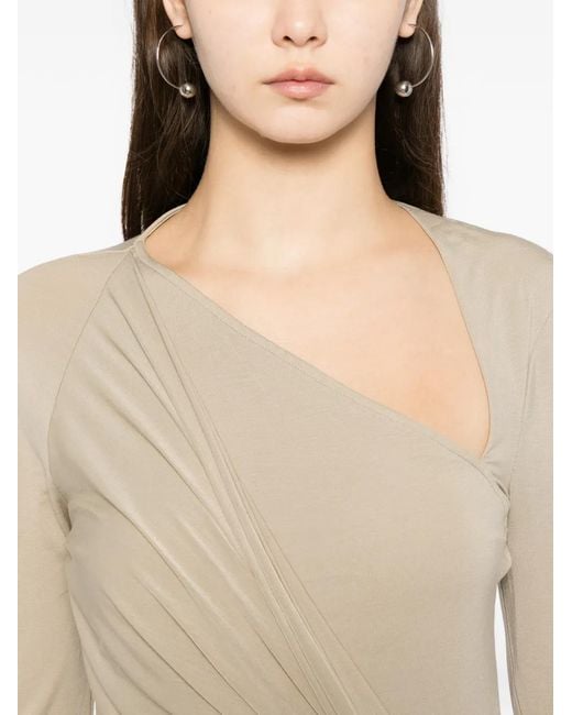 Haut À Design Asymétrique Helmut Lang en coloris Natural