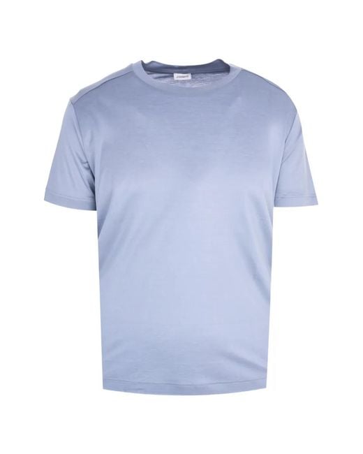 Zimmerli of Switzerland Blue Short-Sleeve T-Shirt for men