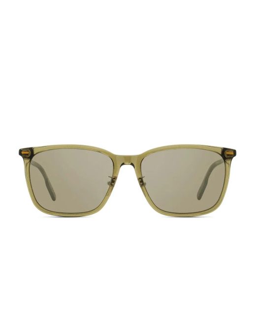 Zegna Sonnenbrille Mit Eckigem Gestell in Green für Herren