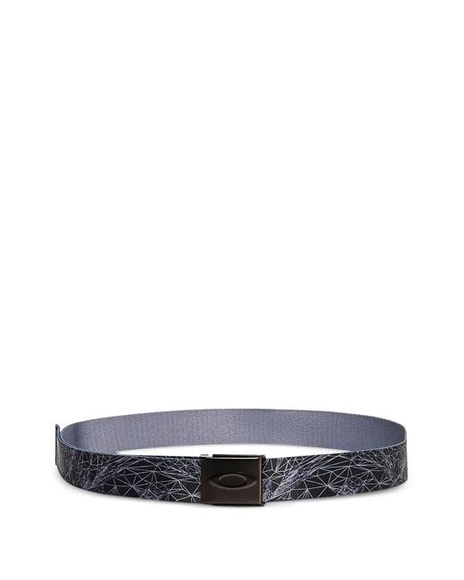 Oakley White Ellipse Geometric-Print Belt for men