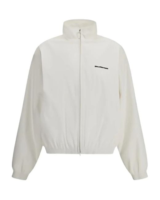 Balenciaga White Windbreaker Jacket