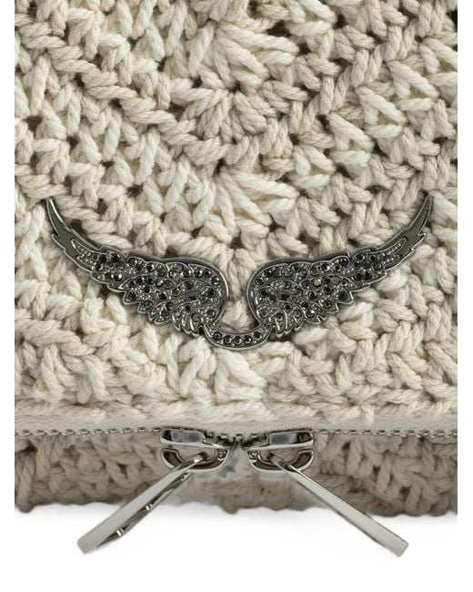 Zadig & Voltaire Gray Rock Shoulder Bag