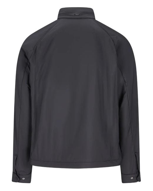 Herno Black Zip-Up Jacket for men