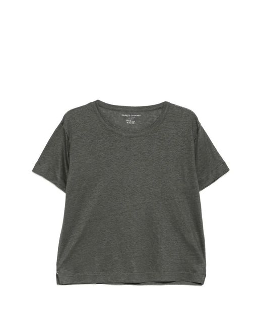 Majestic Filatures Gray Marl-Effect Short-Sleeve T-Shirt