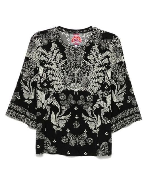 Johnny Was Black The Janie Bell-Sleeved Top