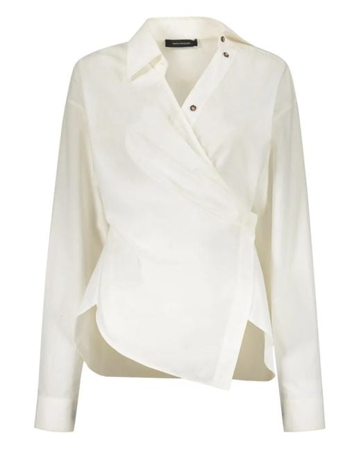 Cedric Charlier White Cotton Shirt