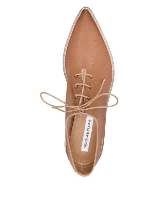Victoria Beckham Oxford Schoenen Met Mesh in het Pink