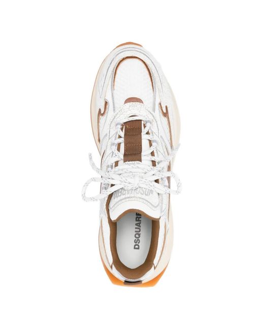 DSquared² White Sprinter Sneakers for men