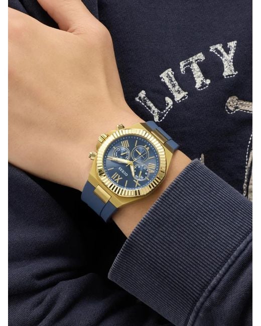 Guess Blue Equity 44Mm Watch for men
