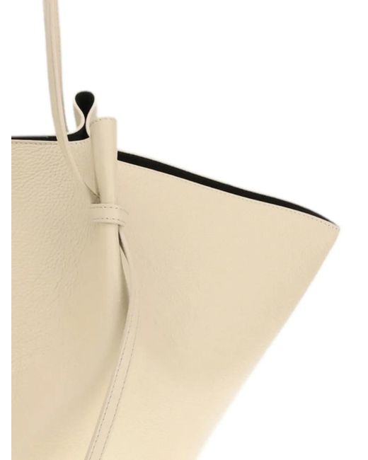 Yuzefi Natural Large Mochi Leather Shoulder Bag