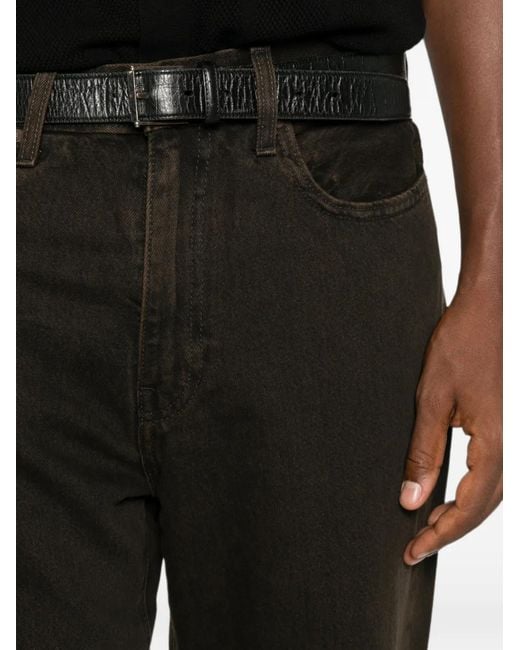 Levi's Black Loose-Fit Five-Pocket Jeans for men