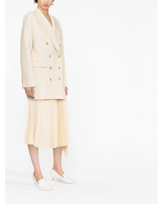 Khaite Natural The Balton Double-Breasted Blazer