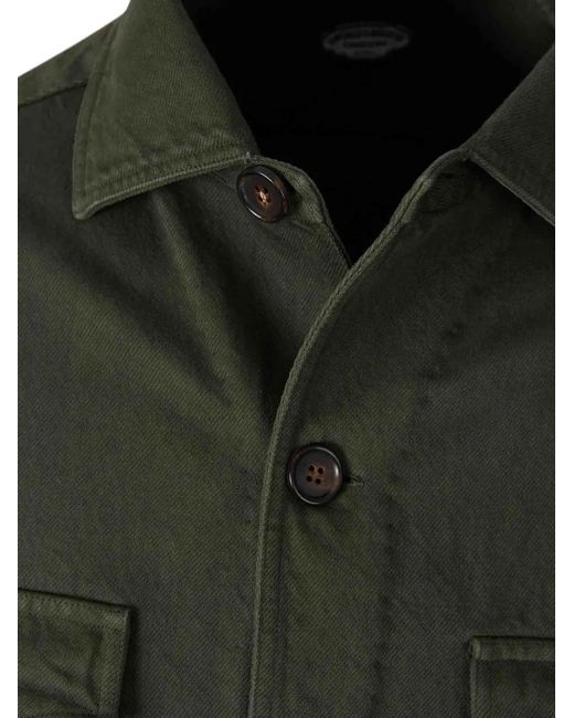 Vincenzo Di Ruggiero Green Four-Pocket Field Jacket for men